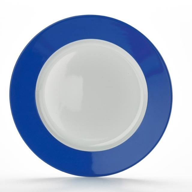 Bord m/brede rand Colour$ Blauw 170mm