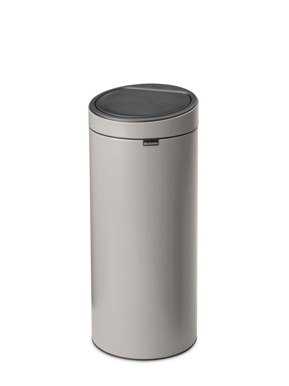 Brabantia Touch Bin Afvalemmer - 30Ltr - Soft Grey
