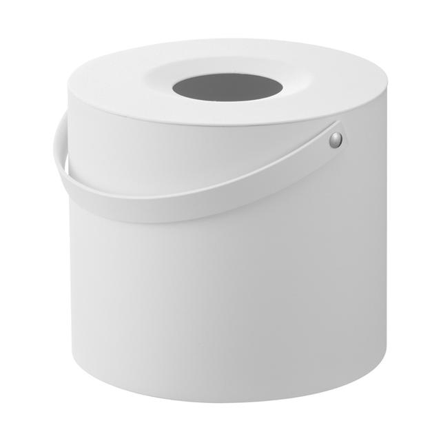 Yamazaki Tower Tissuebox rond met handvat - Wit