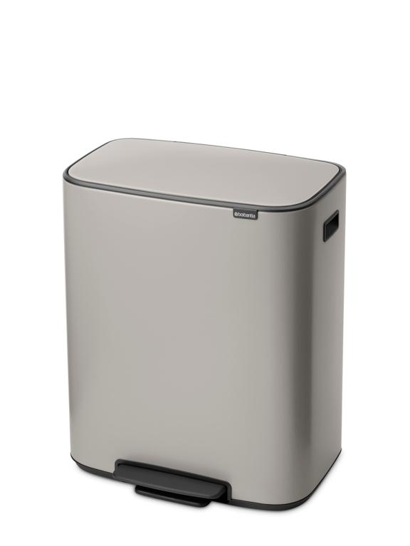 Brabantia Bo Pedaalemmer - 60Ltr - Soft Grey