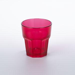 Bekerglas PC helder rood 200cc