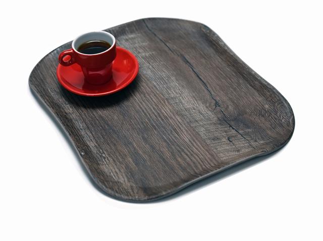 Cambro Dienblad Wood Grain anti-slip - 325x265mm - Dark Oak