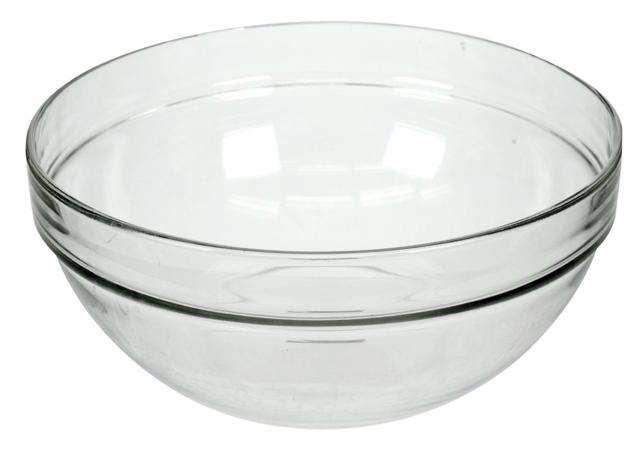 Schaal stapelrand rond glas 140x 55mm