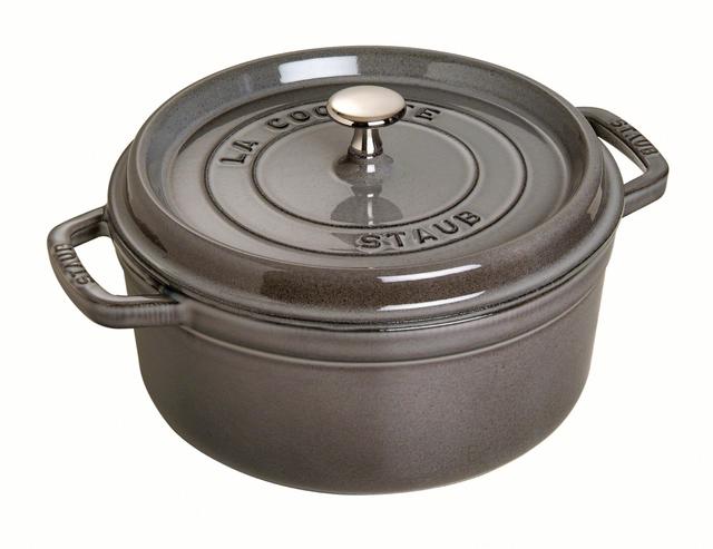 Staub Cocotte rond - Ø260mm - Grafietgrijs