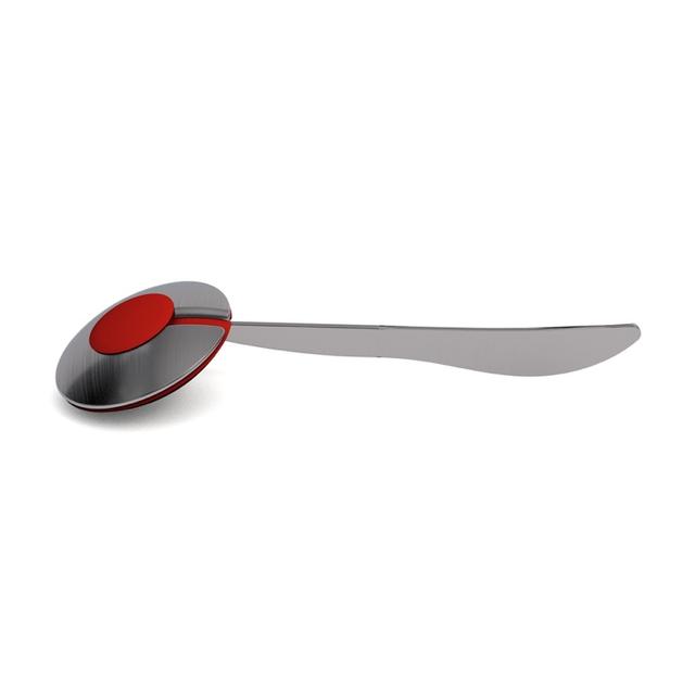 Mes met handgreep rood RVS/TPE