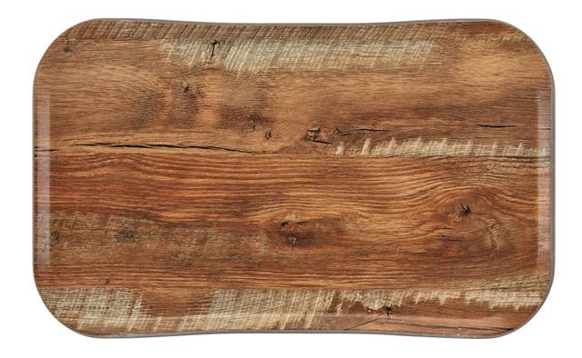 Cambro Dienblad Wood Grain anti-slip - 530x325mm - Brown Oak