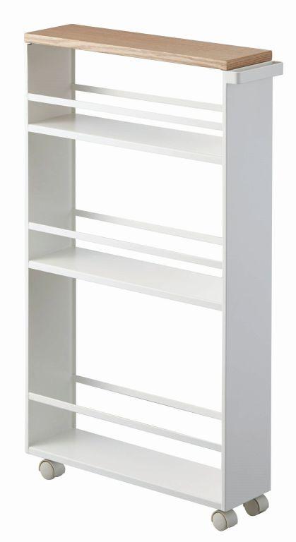 Yamazaki Tower Keukentrolley met greep smal - Wit