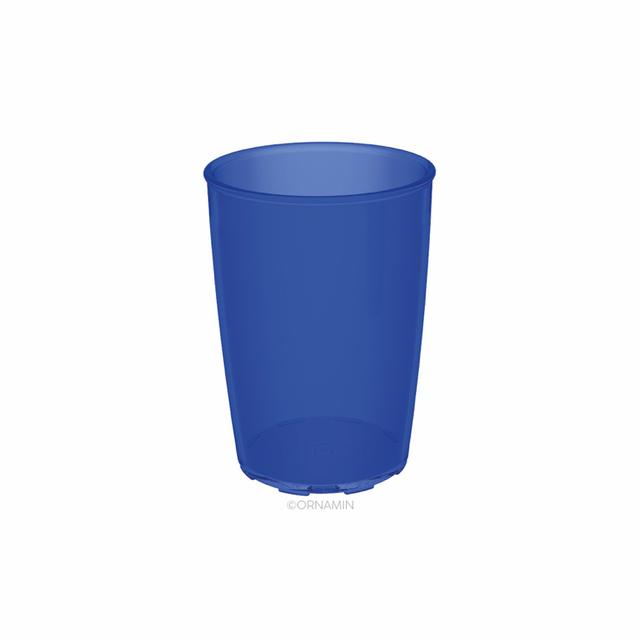 Beker SAN - 250cc - Blauw transparant