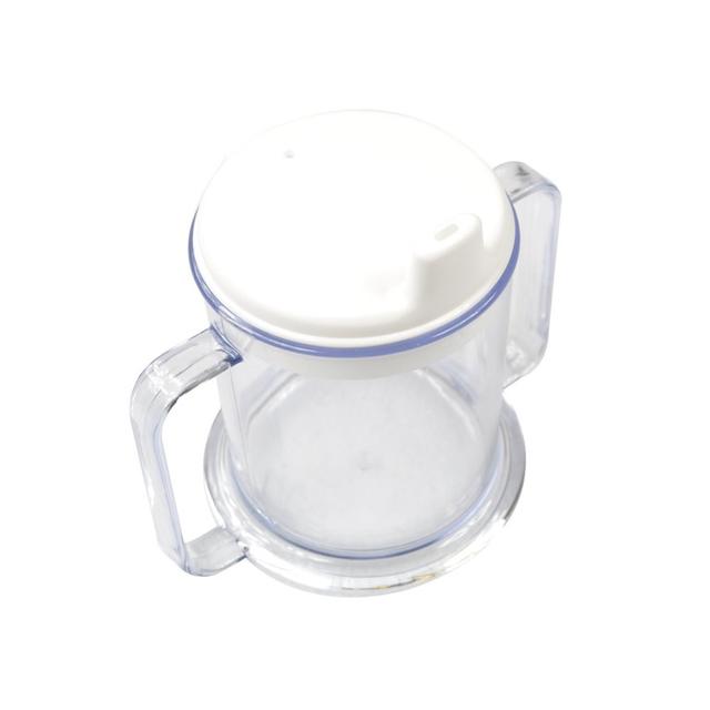 Beker m/2o transparant incl. deksel 295cc