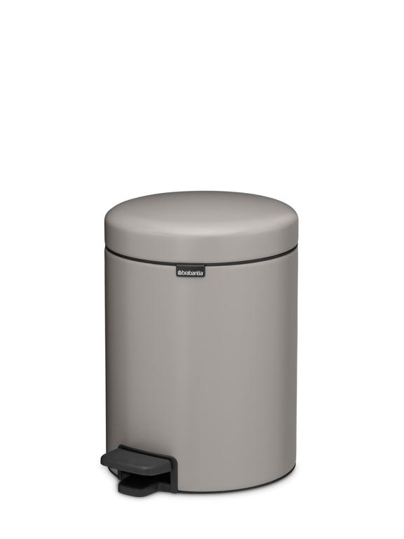 Brabantia NewIcon Pedaalemmer - 5Ltr - Soft Grey