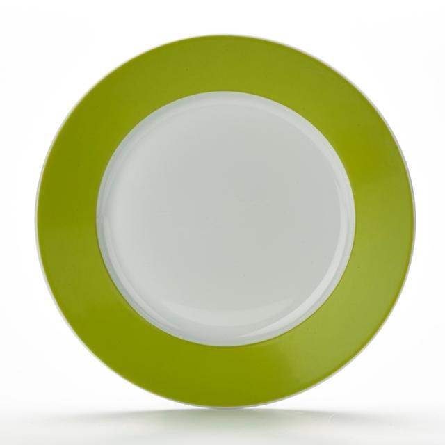 Bord m/brede rand Colour$ Groen 170mm