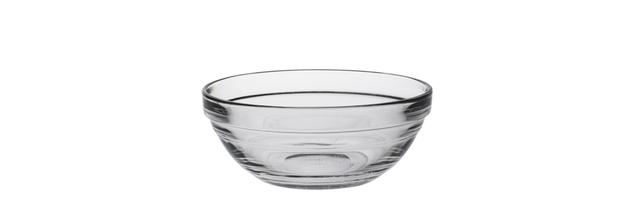 Schaal stapelrand rond glas 120x 50mm