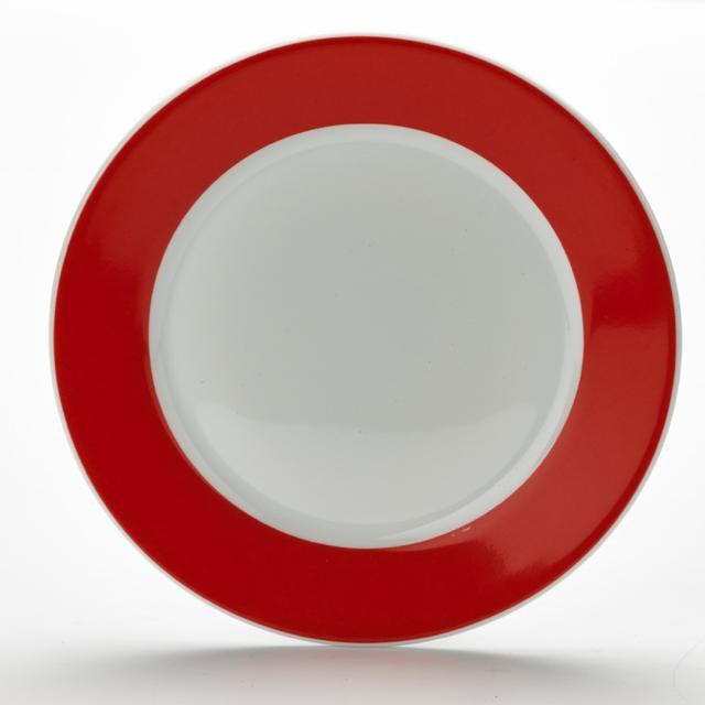 Bord met brede rand Colour$ Rood 265mm