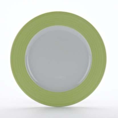 Bord XL groene rand 260mm