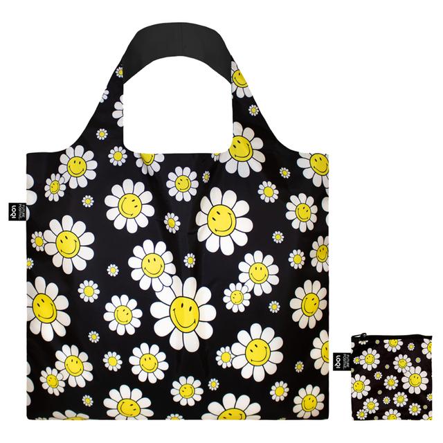 LOQI Bag Large - Flowers Black gerecycled