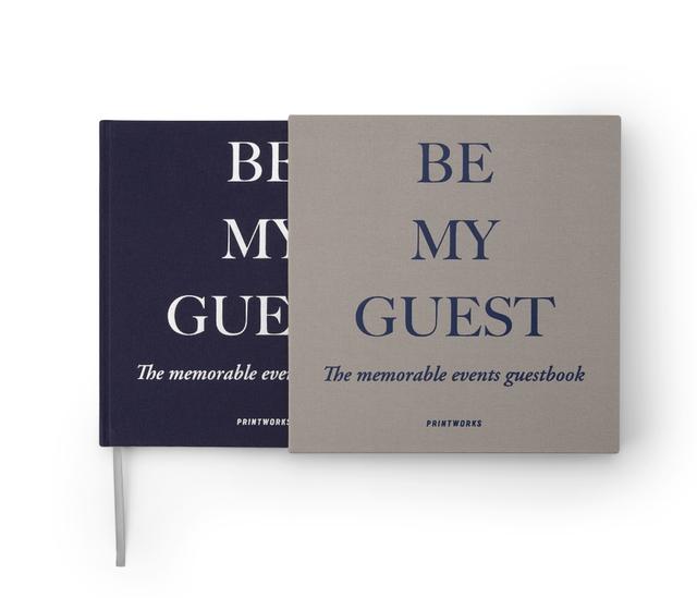 Printworks Gastenboek - Grijs/Blauw