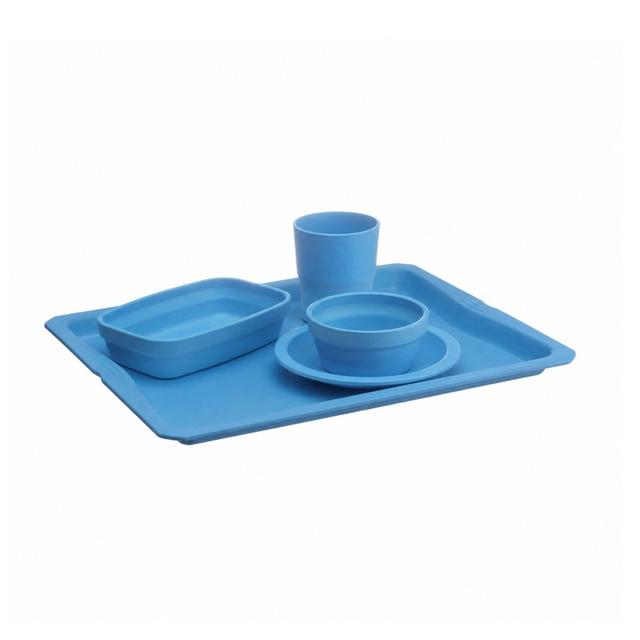 Dienblad blauw 100% plantaardig 1/2GN