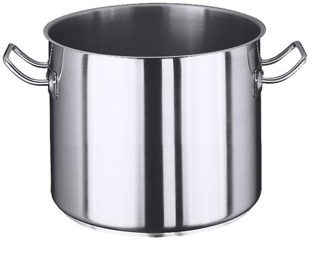 Kookpan halfhoog z/d 18/10 15L - 280mm