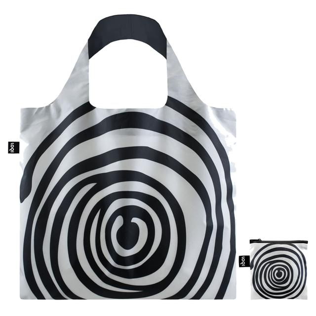 LOQI Bag Large - Spirals Black gerecycled