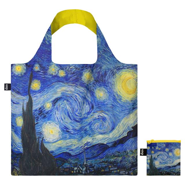 LOQI Bag Large - Starry Night Neon Yellow gerecycled