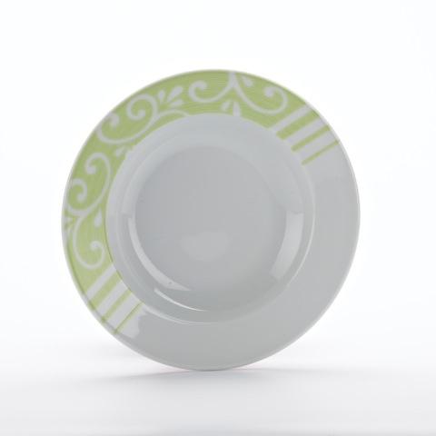 Bord diep XL groene krul 230mm