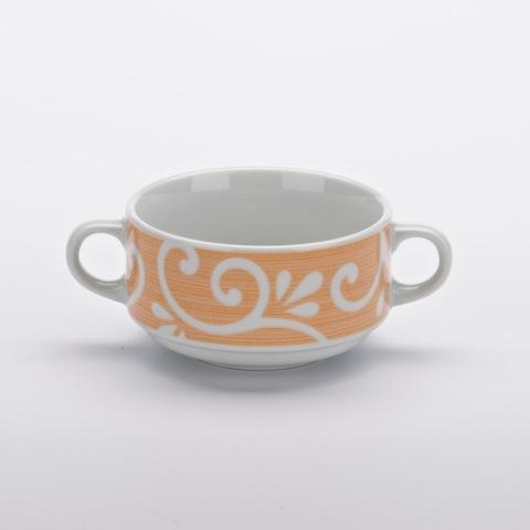 Soepkop met 2 oren XL roze krul 280cc