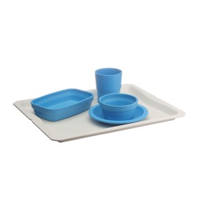 Dienblad blauw 100% plantaardig 1/2GN