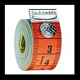 Centimeterband met drukknop