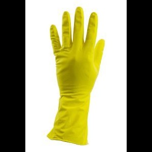 Huishoudhandschoenen geel Large, per paar
