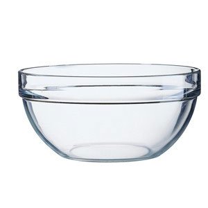 Schaal stapelrand rond glas 70cc