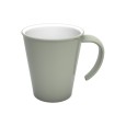 Koffiebeker met groot oor sage/wit  PBT 300cc