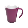Koffiebeker met groot oor braam/wit  PBT 300cc
